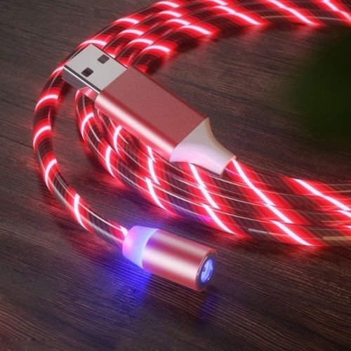 
					Магнітний кабель світиться USB 2.0 / Lighting, 1m, 2А, GREEN, OEM