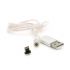 
					Магнітний кабель світиться USB 2.0 / Lighting, 1m, 2А, Silver, OEM
