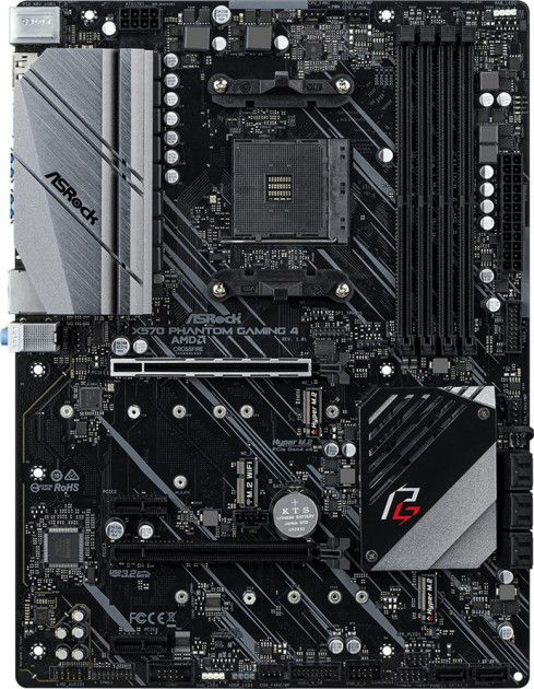 Мат. плата MB AsRock X570 PHANTOM GAMING 4 (X570/sAM4/4xDDR4 4066+(OC)/2xPCIе x16/2xPCIе x1/1x M.2 Socket/8xSATA3/RAID 0,1,10/GLan/HDMI, DP, 8xUSB3.2/Audio 7.1Ch/ATX)