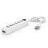 
					Хаб USB 2.0 7 портів, White, 480Mbts живлення від USB, з вимикачем, Blister Q100