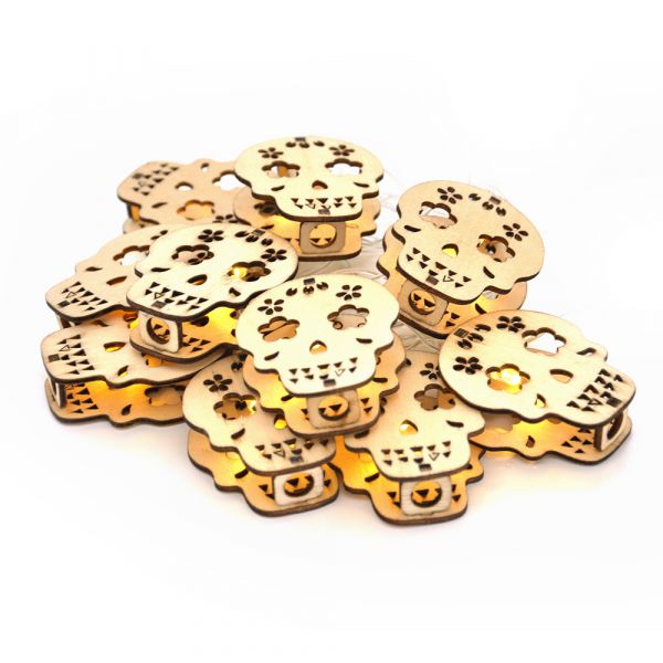 
					Гірлянди 10LED Metal (Scul), 1 режим, 2метри, прозора ізоляція, BOX