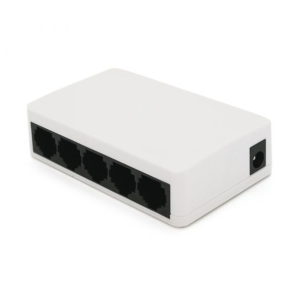 
					Комутатор Tenda S105 5 портів Ethernet 10/100 Мбіт / сек, + перехідник, BOX Q120