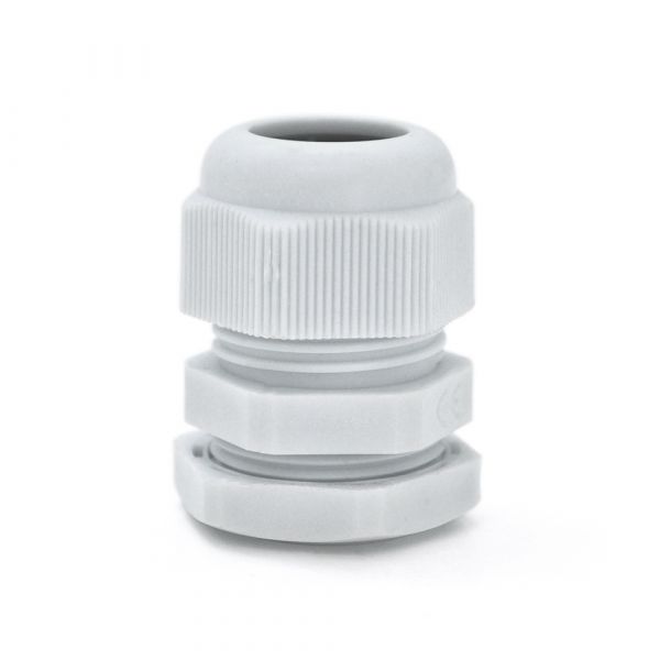 
					Кабельний спіральний водонепроникний роз'єм PG19, white