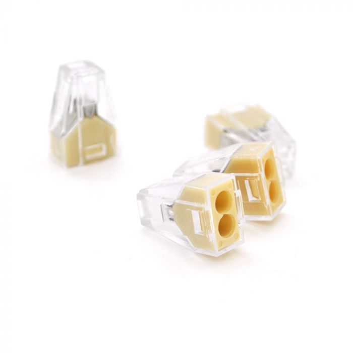 
					Клема з затискачем 2-дротова WAGO K773-102 для розподільчих коробок, 2-pin, прозоро-помаранчева