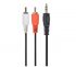 Аудіо-кабель Cablexpert 3.5 мм - 2хRCA (M/M), 10 м, Black (CCA-458-10M)
