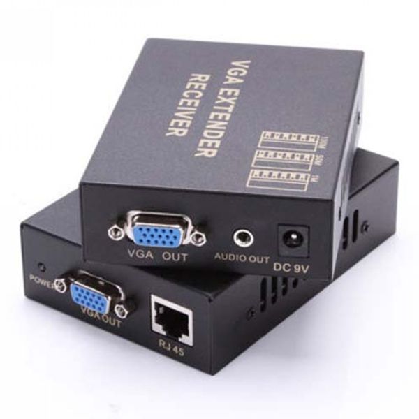 
					Активний подовжувач VGA 100m по кручений парі через RJ-45, Black, BOX