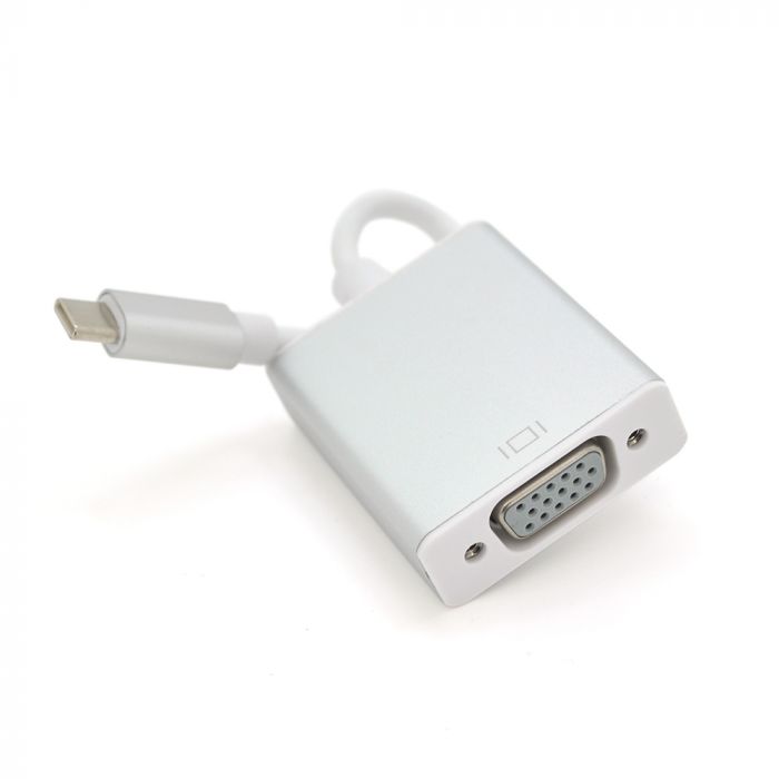 
					Конвертер Type-C (тато) на VGA (мама) 10cm, Silver, 4K / 2K Пакет