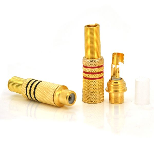 
					Гніздо RCA під кабель під пайку (Gold-метал)