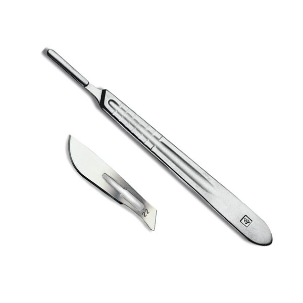 
					Скальпель з нержавіючої сталі №4 + накінечник №22