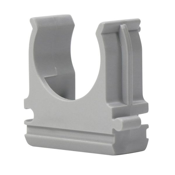 
					Кліпса для гофри сiра 20 мм Apro (50шт)