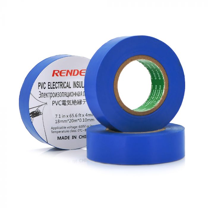 
					Ізолента RENDER 0,10мм*18мм*20м (синя), temp:-10 +80 ° С, 2000V, розтяж-180%, міцність 20Н / см, Агдезія 0,42 кг / 25мм, 10 шт. в уп. ціна за упак.
