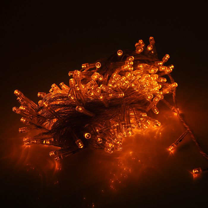
					Гірлянди 120LED (Штора) Yellow, 8 режимів, 3х0,3 метра, прозора ізоляція, BOX