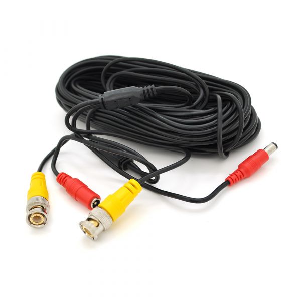 
					Патчкорд комбінований коаксіальний + живлення BNC + DC 18,3m, чорний, Q100