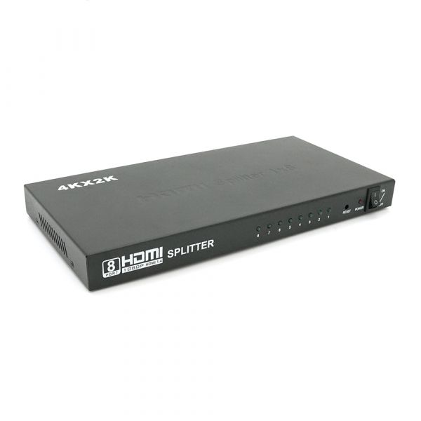 
					Активний HDMI спліттер 1 => 8 портів, 4K X 2K, 1080р, 1,4 версія, Box