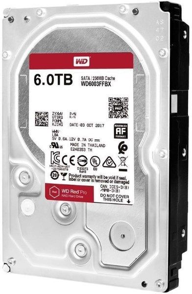 Жорсткий диск 3.5"   6TB Western Digital Red Pro NAS   7200rpm, SATA 3, 256MB  (WD6003FFBX)