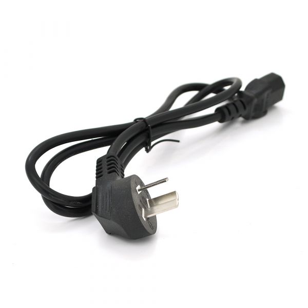 
					Кабель живлення 1.2m, 0.5mm, PC-184/2 CPCS-C13 3 pin (китайський роз'єм), Black, OEM Q25