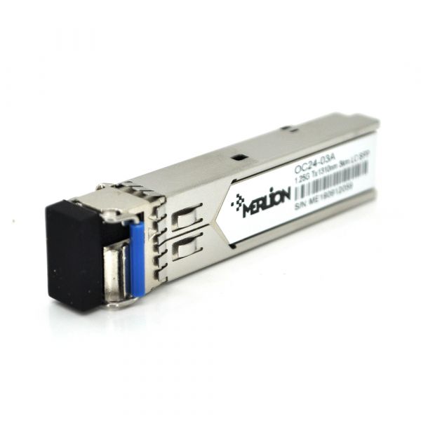 
					SFP модуль Merlion 1.25G 1310nm  3Km WDM LC