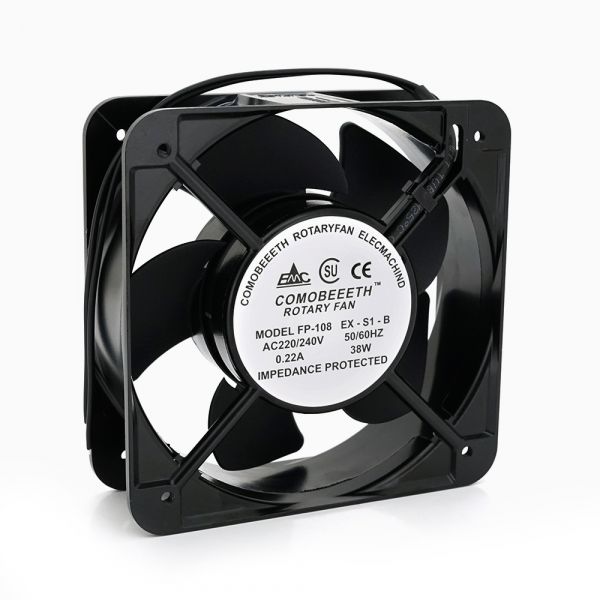 
					Кулер для охлождення серверних БП BT-220 15050B2H DC sleeve fan 2pin під пайку - 150*150*50мм, 220V / 0,22A, 2600об / хв