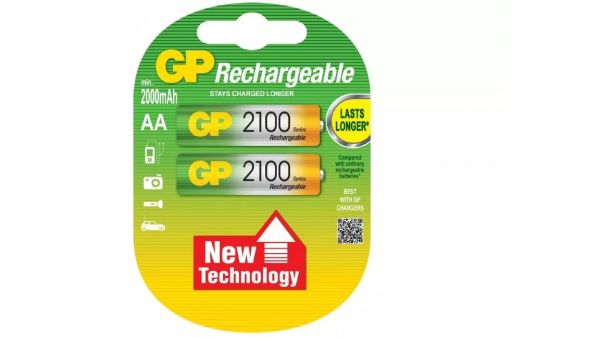 
					Аккумулятор АA GP 210AAHC-UC2, 2000mAh, 2шт в блистере,цена за блистер
