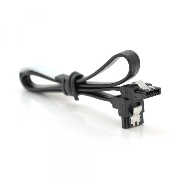 
					Кабель інтерфейсний SATA 0.45м, кут 90 ° c засувкою, чорний