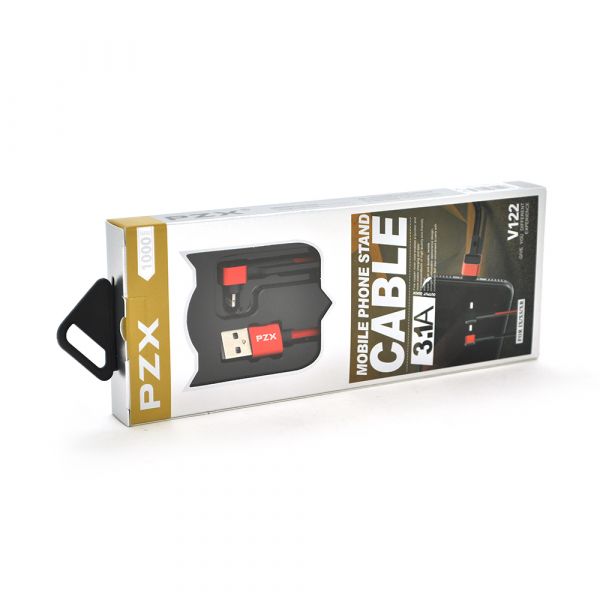 
					Кабель PZX V122, Lighting, Output 3.1A, Red, довжина 1.0м, BOX