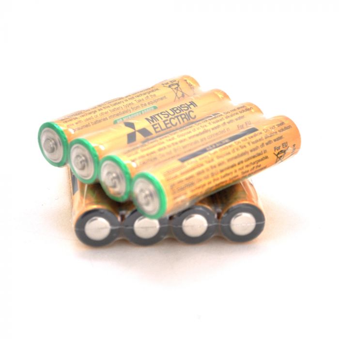 
					Батарейка лужна MITSUBISHI 1.5V AAA / LR03, 4S shrink pack, 400pcs / ctn