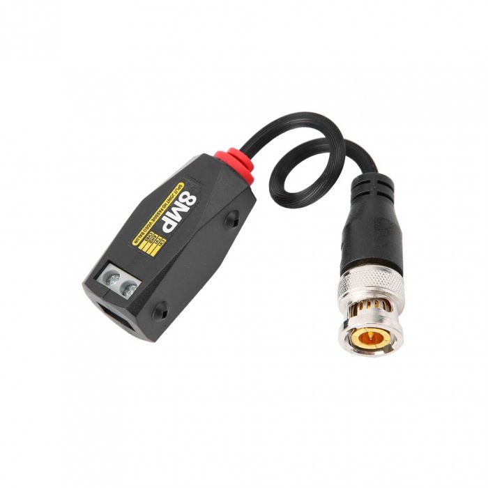 
					Пасивний приймач відеосигналу 8MP AHD / CVI / TV / CVBS, 720P / 960P / 1080P - 400/200 метрів, під затиск без болтів ціна за пару, Q100