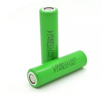 
					Акумулятор 18650 Li-Ion LG INR18650MJ1 (LG MJ1), 3500mAh, 10A, 4.2/3.65/2.5V, GREEN, 2 шт. в упаковці, ціна за 1 шт.