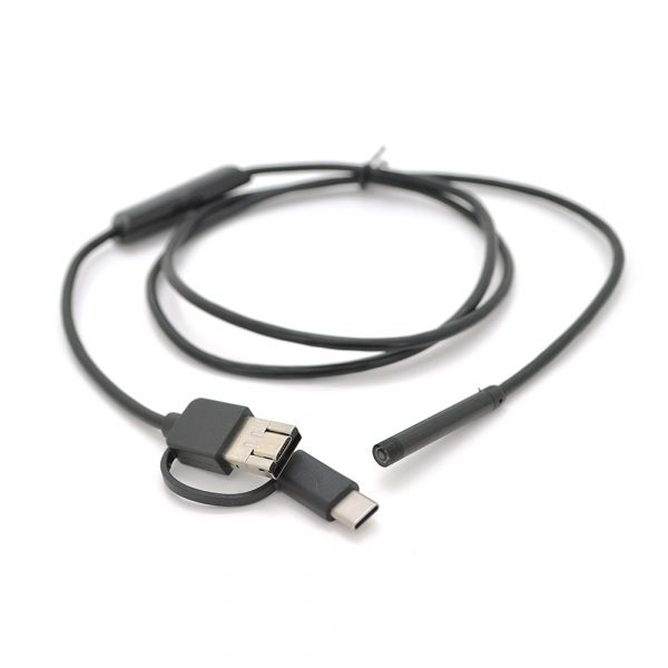 
					3  in 1  TYPE-C/MicroUSB/PC HD эндоскоп, м'який дріт, 1м