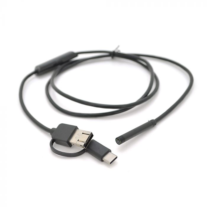 
					3  in 1  TYPE-C/MicroUSB/PC HD эндоскоп, м'який дріт, 1м