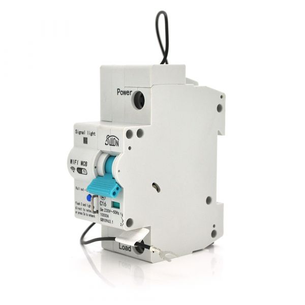 
					Автоматичний вимикач 1P/220V/16A с вітдаленним управлінням  через WiFi