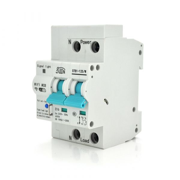
					Автоматичний вимикач 2P/220V/16A з віддаленним управлінням  через WiFi