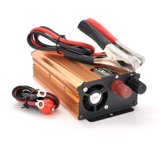 
					Інвертор напруги Voltronic, 500ВА(300Вт), 24 / 220V, approximated, 1 універсальна розетка, клеми + крокодили