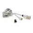 
					Магнітний кабель PiPo USB 2.0 /Lighting, 2m, 2А, тканинна оплетка, броньований, знімач, Silver, BOX