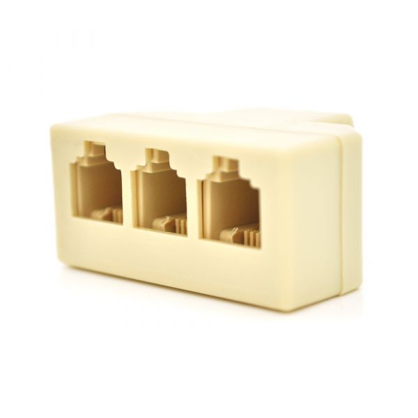 
					Разветвитель RJ11 6P4C мама/3 Х мама RJ11 для разветвления кабеля, белый, Q100