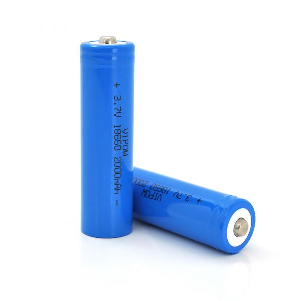 
					Акумулятор 18650 Li-Ion Vipow ICR18650 TipTop, 2000mAh, Blue