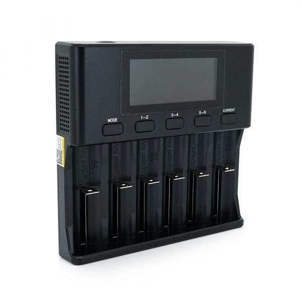 
					ЗП універсальний Liitokala Lii-S6, АЗУ+СЗУ, 6 каналів, LCD дисплей, підтримує Li-ion, Ni-MH і Ni-Cd AA (R6), ААA (R03), AAAA, С (R14)