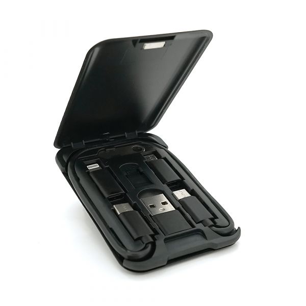 
					Кабель KSC-325 KUHE 3 in 1 Micro / Iphone / Type-C, 3A, довжина 1м, Black, BOX