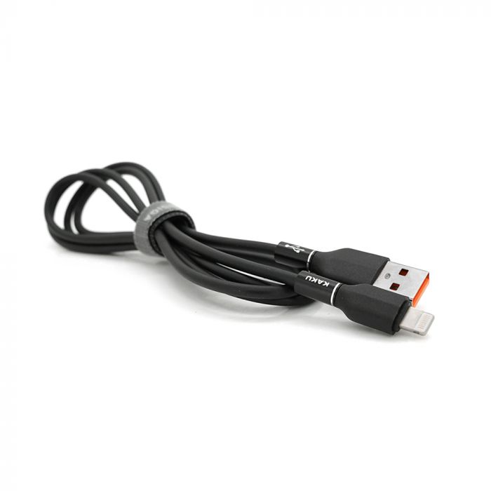 
					Кабель iKAKU KSC-452 FEIZHUO aluminum alloy charging data cable series for iphone, Black, довжина 1,2м, 3,2А, BOX