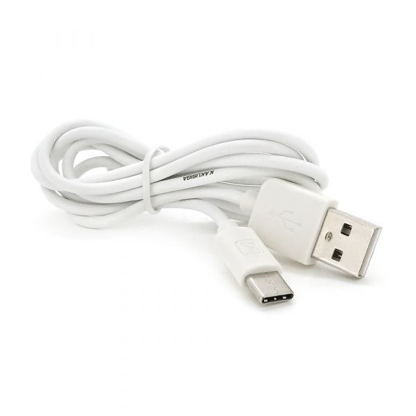 
					Кабель iKAKU KSC-285 PINNENG charging data cable series for Type-C, White, довжина 1м, 2,4А, BOX