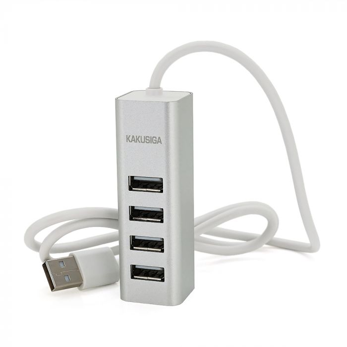 
					Хаб iKAKU KSC-383 YILIAN USB 2.0 4 порта, Silver, 480Mbts живлення від USB, Box