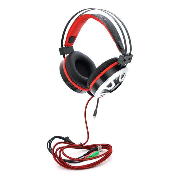 
					Ігрові навушники з мікрофоном iKAKU KSC-453 LONGHUN, Black, USB, підсвічування, Box, (225*190*110) 0,37кг