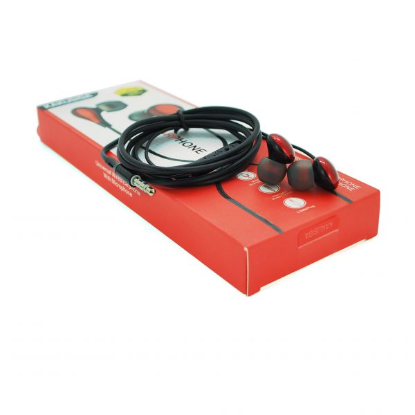 
					Навушники провідні iKAKU KSC-478 MINGYUE з мікрофоном, Red, Bох