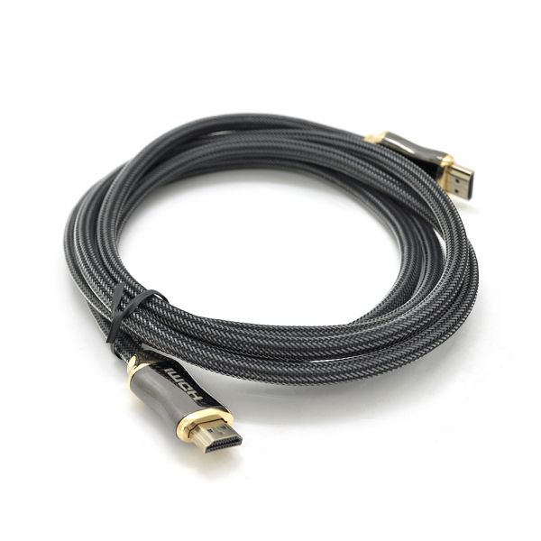 
					Кабель VEGGIEG HA-1 HDMI-HDMI 4K UHD, 1.0m, v2,0, OD-4.0mm, круглий, Black, коннектор Black-Metal, Пакет
