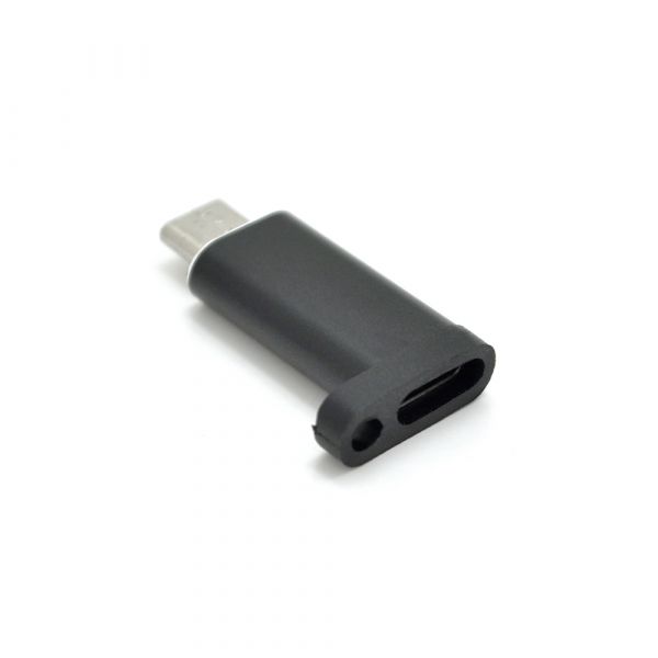 
					Перехідник VEGGIEG TC-102 Type-C(Female) - Micro-USB(Male), Black, Пакет