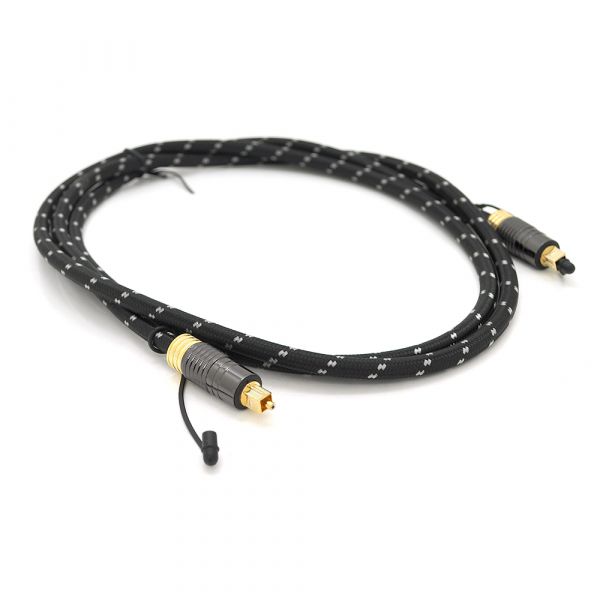 
					Кабель VEGGIEG TS07-1.5 оптичний цифровий стерео в нейлоновій оплетці 1,5m, 250 Мегабіт / с, Black, Пакет