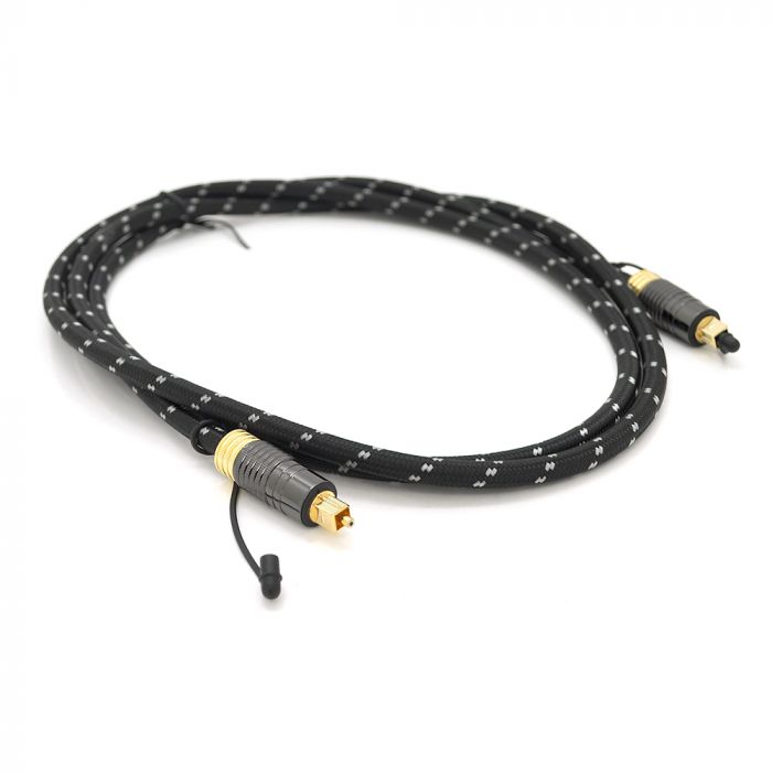 
					Кабель VEGGIEG TS07-1.5 оптичний цифровий стерео в нейлоновій оплетці 1,5m, 250 Мегабіт / с, Black, Пакет