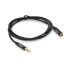 
					Подовжувач VEGGIEG AFB-1 Audio DC3.5 тато-мама 1.0м, GOLD Stereo Jack, (круглий) Black cable, Пакет Q500