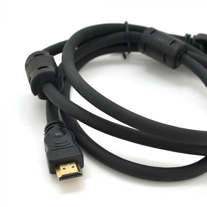 
					Кабель Ritar PL-HD348 HDMI-HDMI Ultra HD 4K,1080P, 1.0m, v1,4, OD-7.3mm, з фільтром, круглий Black, коннектор Gold, Пакет, Q200