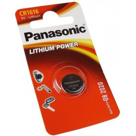 Батарейки CR1616  Panasonic Lithium (1шт) (CR-1616EL/1B)